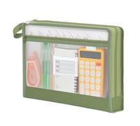 Pochettes À Fermeture Éclair De Rangement,Double Couche Transparente A4 Portable - Pochette Organisatrice de Documents à Fermeture Éclair | pour Fournitures Scolaires Devoirs Carnets Jeux Bureau École