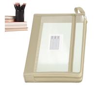 Pochettes À Fermeture Éclair De Rangement | Grande Capacité Transparentes Portables - Pochette de Rangement en Réutilisable - pour Fournitures Scolaires Devoirs Carnets Jeux Bureau École