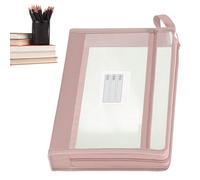 Pochettes À Fermeture Éclair De Rangement,Grande Capacité Transparentes Portables - Pochette Organisatrice de Documents à Fermeture Éclair | Pour Dossiers Scolaires Devoirs Examens Carnets Jeux De Soc