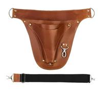 Pochettes à outils en cuir robuste pour charpentier Ceinture à outils d'électricien Sac à outils Renforcement en cuir