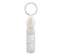 Pochettes à vin élégantes avec poignée en métal - En maille - Avec strass intégrés - Porte-bouteille - Polyvalent - Isolant - Pour un usage quotidien et un transport quotidien, Diamants blancs