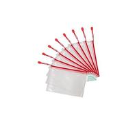 Tarifold Pochette à zip 509023 235 x 165 mm lot de 8 rouge