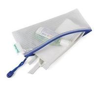 Pochettes à zip format chéquier Tarifold - Sachet de 8 - bleu G