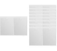 Pochettes Adhésive Transparente, 16 Pcs Porte-Étiquettes Autocollants 15.5*21.8cm, Pochette Autocollant, Avec Ouverture Sur Le Dessus, Pour Maison Bureau École
