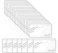 Pochettes Adhésive Transparente, 16 Pcs Porte-Étiquettes Autocollants 15.5*21.8cm, Pochette Autocollant, Avec Ouverture Sur Le Dessus, Pour Maison Bureau École