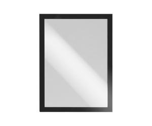 Pochettes adhésives Duraframe Durable pour document A4 - Lot de 2 - noir