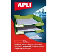 Pochettes Adhésives Porte-Étiquettes 19 X 75 Mm 16 U.