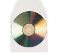 Pochettes adhésives pour CD/DVD avec rabat - Blister de 10 G