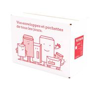 Pochettes administratives 229 x 324 autocollantes avec fenêtre - Blanc - La couronne G