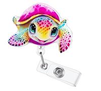 Pochettes amusantes pour carte d'identité - Mignon - Rétractable - Clip pour RN, LPN, CNA, MA, ER, chevet, infirmière, OB/GYN, L&D, docteur, enseignant