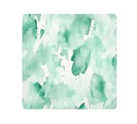 Pochettes autocollantes abstraites aquarelle, vert menthe, crème, blanc, pour articles de toilette, organiseurs de maquillage, organiseurs pour appareil photo, objectif, organiseurs cosmétiques pour