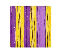Pochettes autocollantes pour produits de toilette Jaune/violet/motif rayé 55,1 x 55,1 cm
