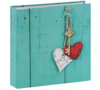 Hama Album photo mémo Rustico Love Key, 22,5 x 22,5 cm, 100 pages, 200 photos 10x15