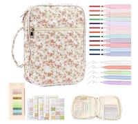 Pochettes bibliques pour femmes - pour livres d'église avec poignée, organiseur d'écritures avec poche à fermeture éclair | Trousse de transport pour étudier chrétienne pour filles, carnet de dévotion