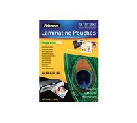 Fellowes laminating pouches - pack de 100 - 216 x 303 mm - pochettes p