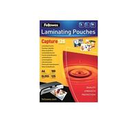 Fellowes Pochettes brillantes A6 125 microns - Paquet de 100