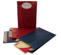 Pochettes cadeau, (L)240 mm x (H)430 mm, rouge