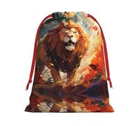 Pochettes cadeaux à motif lion debout L - Ajoutez une touche de formalité à vos mariages, Noël, anniversaires et anniversaires de mariage - (S à L)