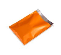 Pochettes cadeaux, feuille métallique brillante qualité extra épaisse, ORANGE, format 25x33,5+3cm, 50 pcs.