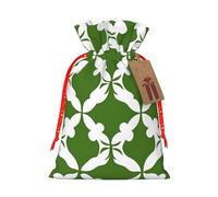 Pochettes cadeaux réutilisables avec cordon de serrage en forme de trèfle à quatre feuilles pour anniversaire, mariage, fête et cadeaux festifs