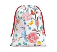 Pochettes cadeaux romantiques fantaisies en flanelle douce avec cordon de serrage pour Noël, Halloween, fêtes de fin d'année