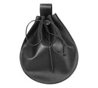 Pochettes de ceinture rétro médiévale en simili cuir pour porte-monnaie Moyen Âge Portable Porte-monnaie Pochette Ceinture GN Renaissances Costumes Sac à dés, Noir , Taille unique, Beauté de masse