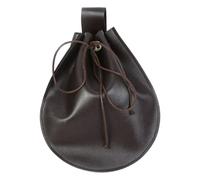 Pochettes de ceinture rétro médiévale en simili cuir pour sac à main moyen âge portable pour pièces de monnaie sacs de ceinture LARP Renaissances Costumes LARP Sac banane, marron