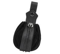 Pochettes de ceinture sac banane sac banane sac rétro médiéval en cuir synthétique pochette pour téléphone portable Holsters Renaissance costumes médiéval gaufré simili cuir pochette ceinture, Noir