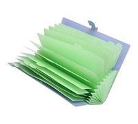 Pochettes de classement A4 multicouches pour documents, rangement de papier, poches d'information (Violette)