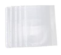 Pochettes de Classeur Transparentes A4 30 Trous Lot de 100 Protège-Documents Pratiques Rangement pour Feuilles Mobiles pour Archives et Organisation