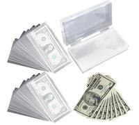 Pochettes De Collecte D'argent - 100 Porte-monnaies Étanches | Protecteurs De Billets D'un Dollar OPP, Pochettes Ďe Rangement Pour Organisateur, Ṕochettes Đe Protection Pour La Collecte Et La Conser