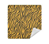 Pochettes de maquillage autocollantes pour objectif d'appareil photo 35 x 35 cm, Motif jaune et noir, 13.8x13.8in