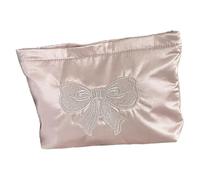 Pochettes de maquillage étanches de grande capacité avec nœud scintillant - Organiseur de voyage pour cosmétiques - Pour femme - Joli design nœud, multicolore, L