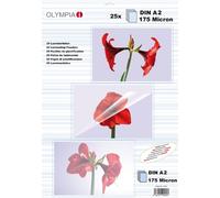 Pochettes de plastification à chaud, DIN A2, 175 microns, 25 pochettes tansparentes