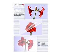 Pochettes de plastification à chaud, DIN A3, 125 microns, 50 pochettes tansparentes