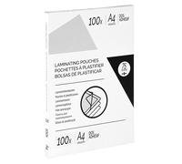 Pochettes de plastification A4 dos adhésif - Epaisseur : 75 microns par face - Boîte de 100
