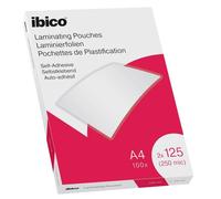 ACCO Ibico Pochettes de plastification A4 250 microns (2x125) auto-adhésif brillant Paquet 100