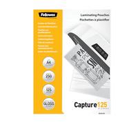 Fellowes laminating pouches capture 125 micron - 250 - a4 - pochettes