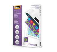 Fellowes - Pochettes plastifiées Enhance - 80 microns brillant - A4 (210 x 297 mm) Pack de 100