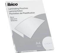 Ibico Pochette à plastifier A4 Paquet de 100 200 microns Brillante Coins arrondis 21 x 29,7 cm