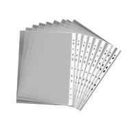 Pochettes de protection de fichiers de présentation vertes et transparentes, 11 cerceaux compatibles avec le matériel scolaire et de bureau, planificateur de fichiers transparent