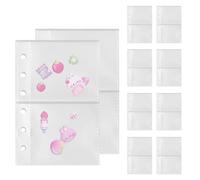 Pochettes de protection pour documents pour classeurs, supports de feuilles transparents pour organisation, matériau avec chargement par le haut, rangement parfait des factures, papiers fiscaux