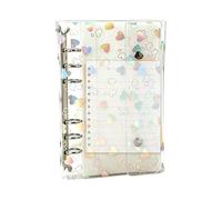 Pochettes de protection universelles en PVC pour classeur | Étui transparent pour carnet de notes pour agenda, trajets d'affaires, fichiers de bureau