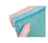 EXACOMPTA Pochette à fermeture éclair en plastique souple Chromaline pastel - A5 - Couleurs assorties