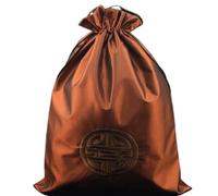 Pochettes de rangement avec cordon de serrage et fermeture éclair pour chaussures chinoises brodées fines et réutilisables, Café (10 pièces), 10.6 x 14 inch about, Rangement