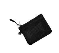 Pochettes de Rangement en à Deux Compartiments, Miniature Portable pour pièces de Monnaie, écouteurs, cosmétiques, Utilisation Portable en Voyage, Organisateur en Mailles, Fermetures à
