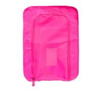 Pochettes de rangement portables en tissu polyester imperméable, double compartiment, pour les vacances, essentielles et résistantes aux odeurs, rose rouge, Taille unique