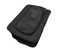 Pochettes de rangement portables en tissu polyester imperméable, double compartiment, pour les vacances, essentielles et résistantes aux odeurs, Noir , Taille unique