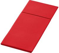 Pochettes de serviettes Duni Duniletto Slim 40 x 33cm rouge 65 pièces
