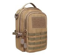 Pochettes de taille multifonction avec plusieurs poches pour téléphones, bouchons d'oreilles, câble de charge, petit sac à dos stratégique, Couleur boue., Beauté de masse